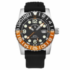 Zeno Airplane Diver World Time Automatic Black Dial Mens Watch 6349GMT-3-A15