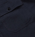Norse Projects - Villads Cotton and Linen-Blend Twill Shirt - Blue