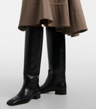 Christen Classic Square leather knee-high boots