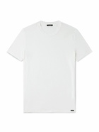 TOM FORD - Slim-Fit Stretch Cotton and Modal-Blend T-Shirt - White