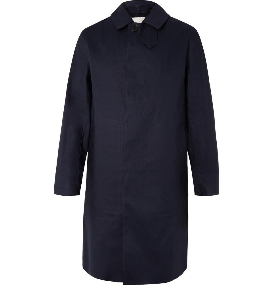 Photo: Mackintosh - Dunkeld Bonded Cotton Raincoat - Navy