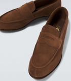 George Cleverley Cannes suede penny loafers