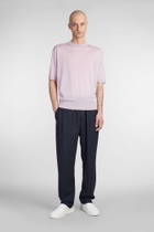 Laneus T-shirt In Lilla Wool And Polyester