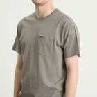 Dubbleware Men's Pocket Label T-Shirt in Soft Grey