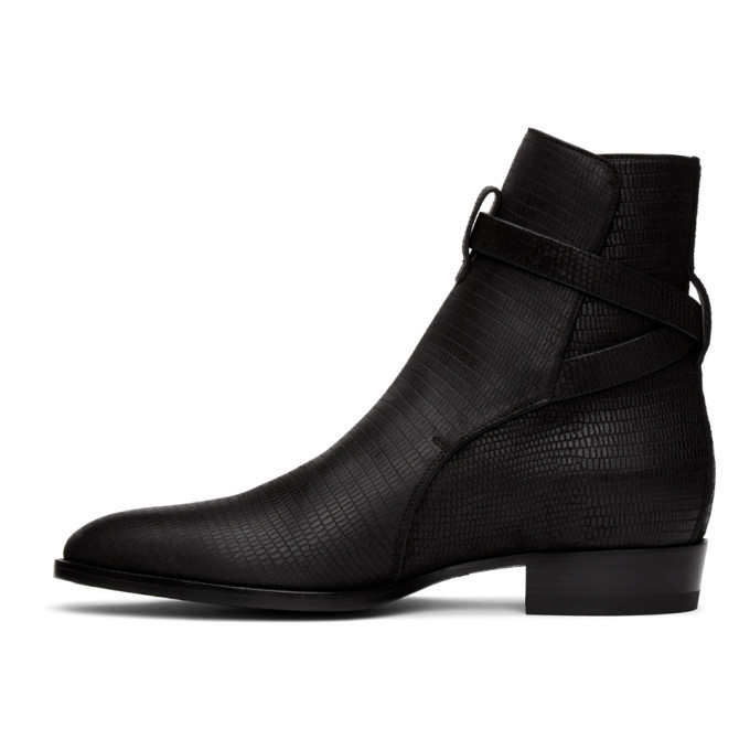 Saint laurent sale leather jodhpur boots