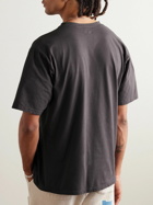 KAPITAL - Buster Peckish Bowy Printed Cotton-Jersey T-Shirt - Black