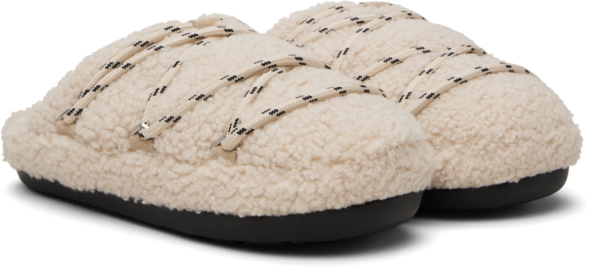 Moon Boot Pink Teddy Slipper Loafers