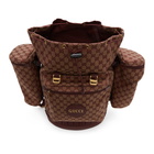 Gucci Burgundy Large GG Backpack