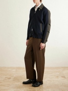 Sacai - Knitted and Shell Jacket - Blue
