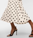 Zimmermann Polka-dot linen midi dress