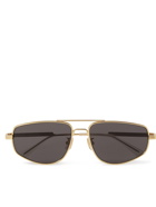 Bottega Veneta - Aviator-Style Gold-Tone Sunglasses