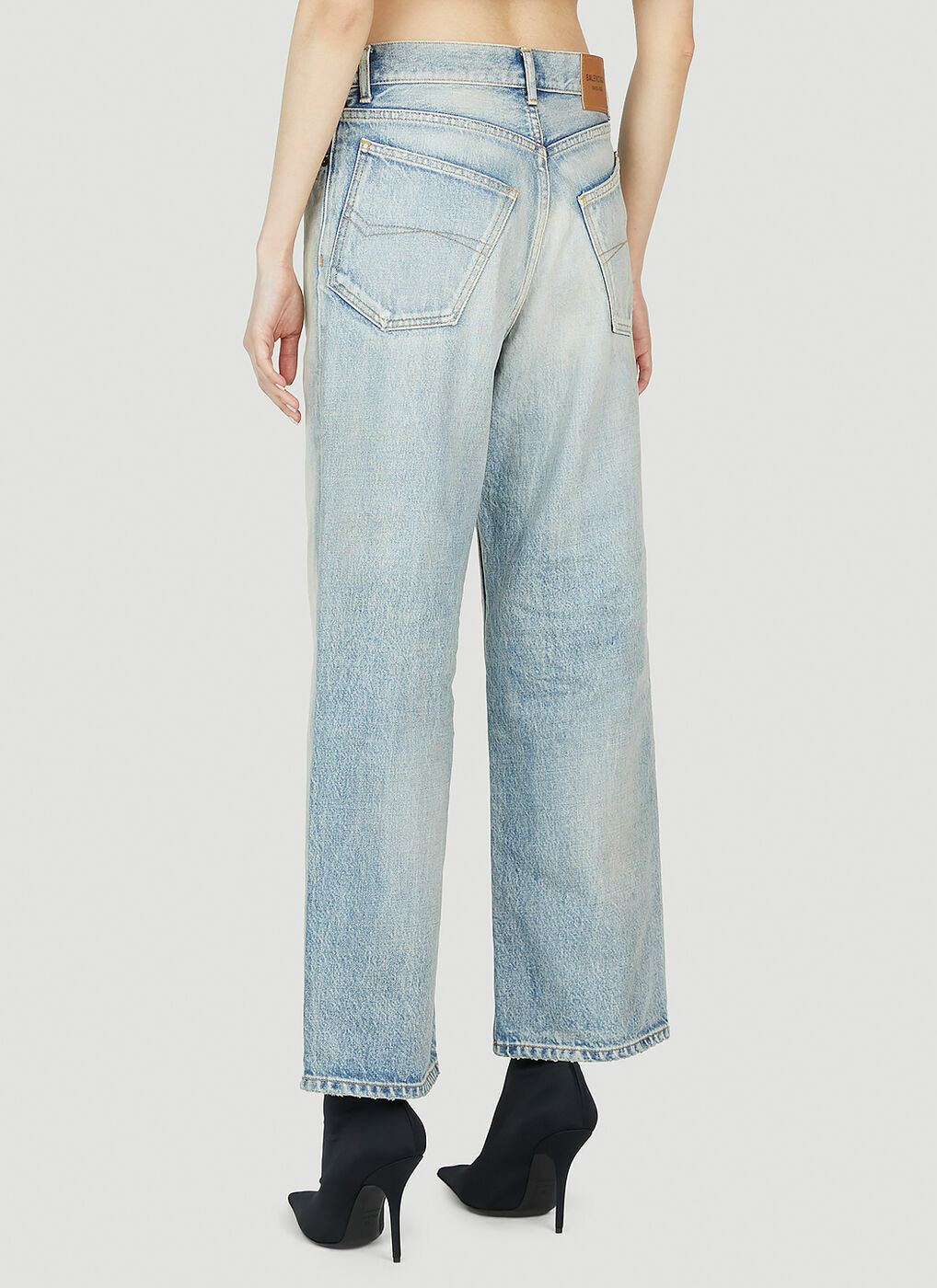 Balenciaga - Ankle Cut Jeans in Blue Balenciaga