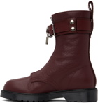 JW Anderson Burgundy Punk Boots