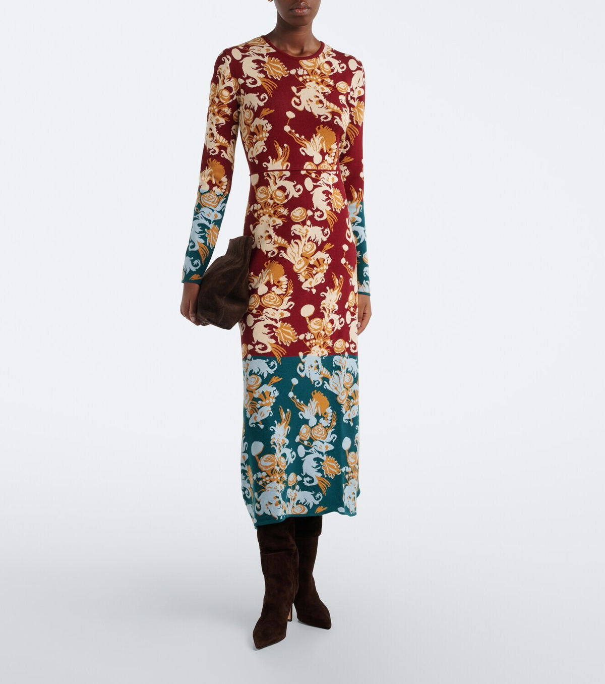 La DoubleJ Coven jacquard cotton-blend midi dress