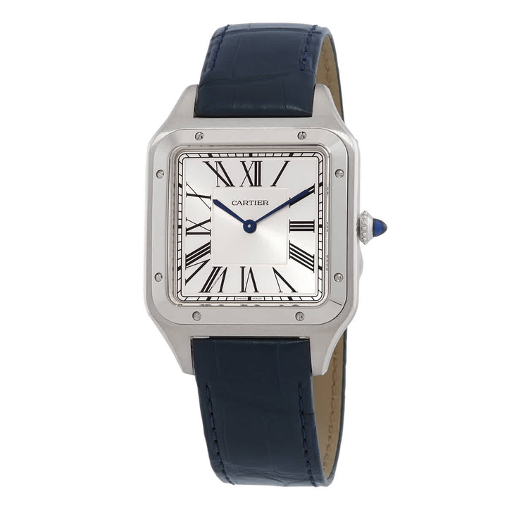 Photo: Cartier XL Santos Dumont Hand Wind Silver Dial Mens Watch WSSA0032