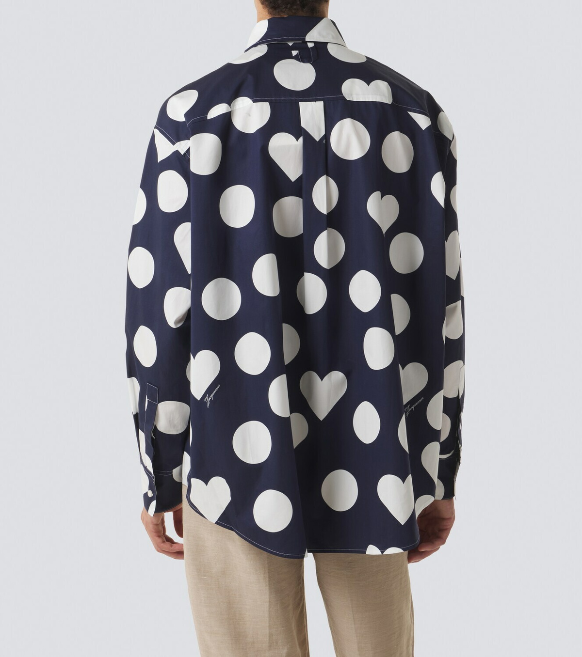 Jacquemus Camargue polka-dot cotton poplin shirt