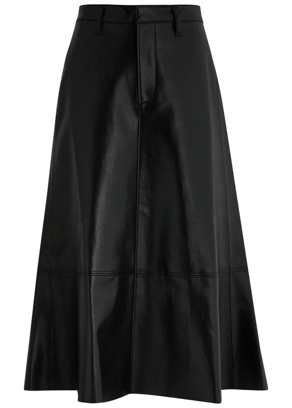 Photo: Citizens OF Humanity Cassia Panelled Leather Midi Skirt Black