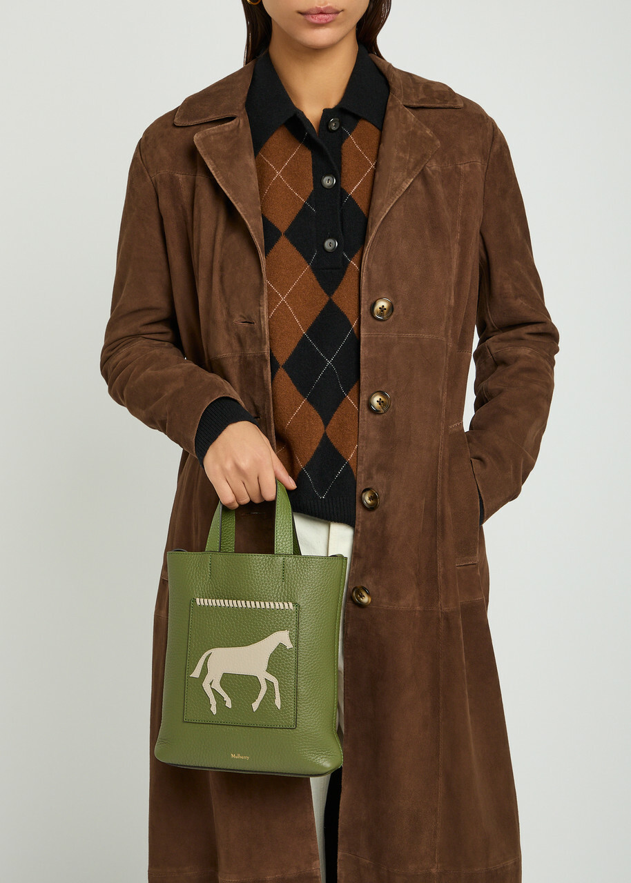 Mulberry Chalk Horse Small Leather Tote - Green - One Size
