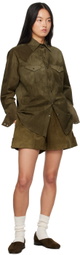 Carter Young Green A-Line Shorts
