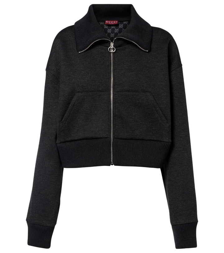 Photo: Gucci Cropped zip-up sweatshirt