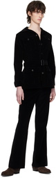 73 LONDON Black Belted Jacket