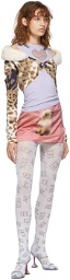 Ashley Williams SSENSE Exclusive Pink Cat Miniskirt