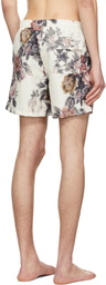 Bather SSENSE Exclusive Off-White Recycled Polyester Swim Shorts