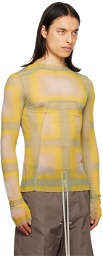 Rick Owens Yellow & Green Lido Plaid T-Shirt