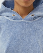 Les Tien Crop Hoodie Blue Hoodies