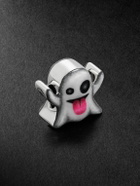 Greg Yuna - Ghost 14-Karat White Gold and Enamel Pendant