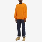 Beams Plus Men's Athletic Crew Sweat in Orange