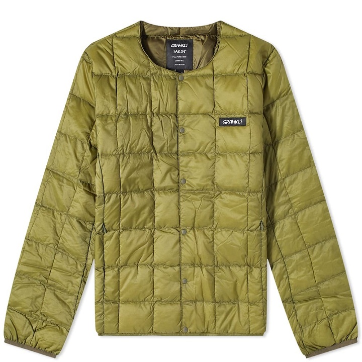 Photo: Gramicci x Taion Down Liner Jacket in Olive