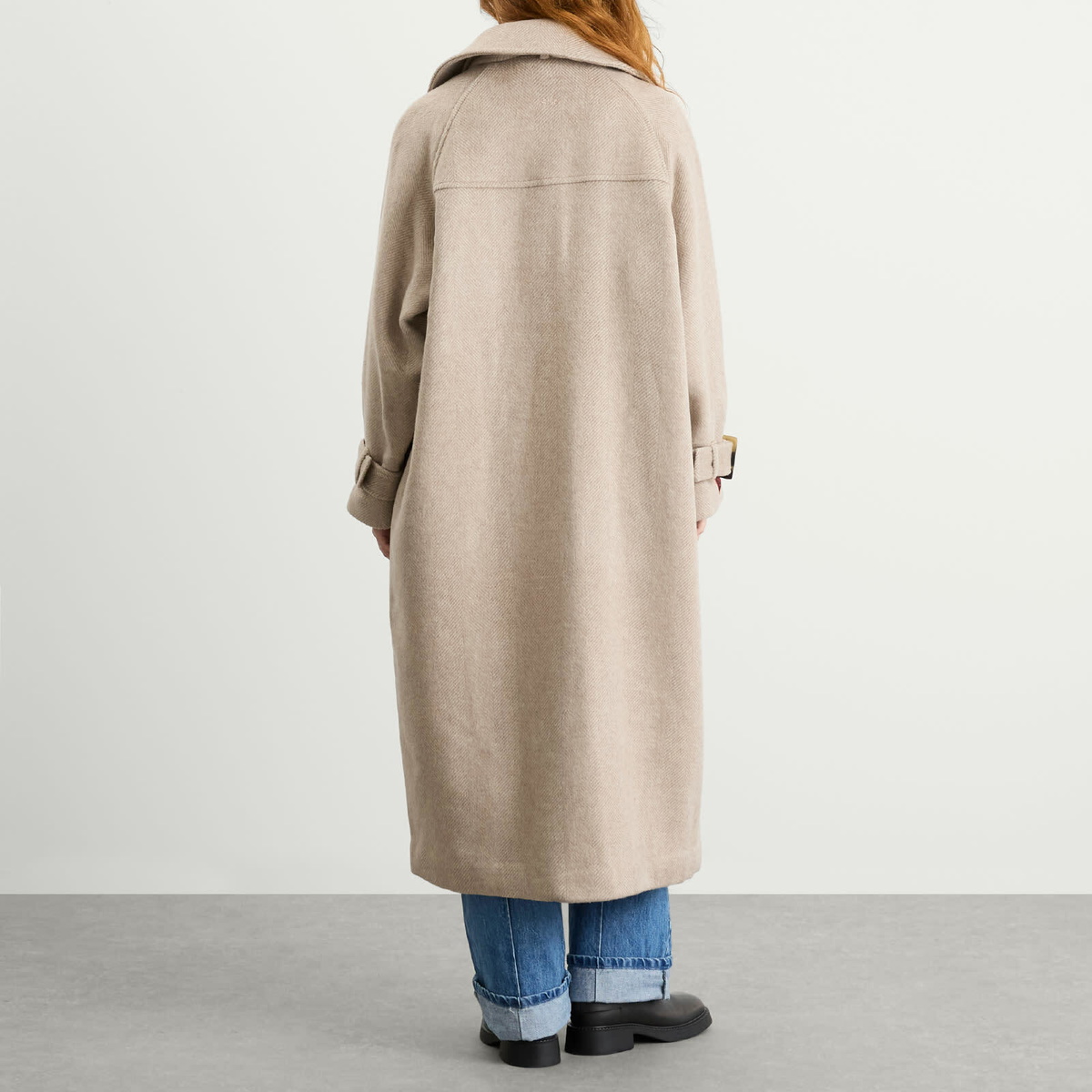 Damson Madder Women's Jude Wool Coat in Grey