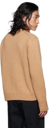 Jil Sander Beige Crewneck Sweater