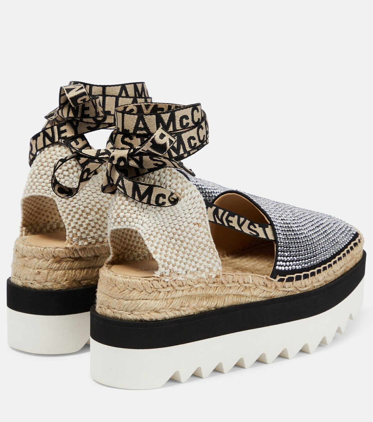 Stella McCartney - Gaia embellished platform espadrilles