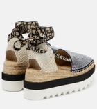 Stella McCartney - Gaia embellished platform espadrilles