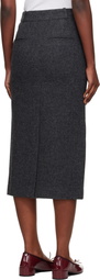 Nothing Written Gray Bany Wool Midi Skirt