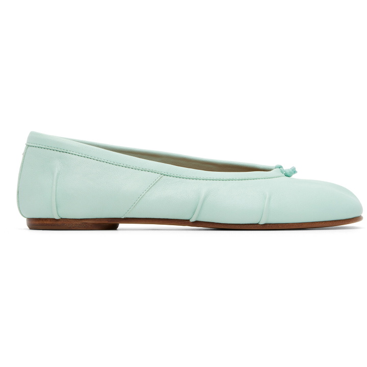 Photo: Maison Margiela Green Tabi Ballerina Flats