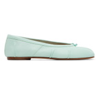 Maison Margiela Green Tabi Ballerina Flats