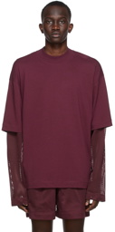 Dries Van Noten Burgundy Layer T-Shirt