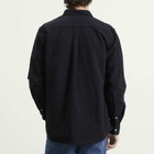 Foret Men's Creek Heavy Flannel Check Overshirt in Navy