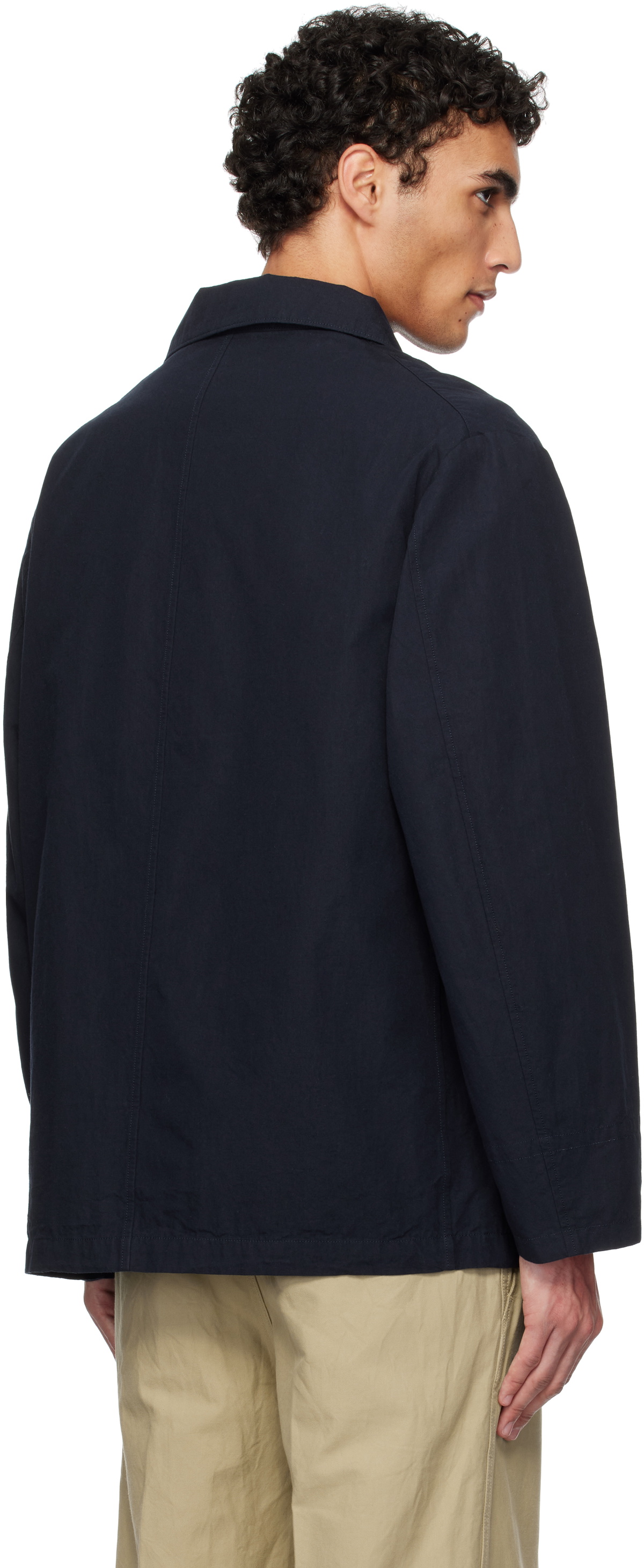nanamica Navy Double Breasted Club Blazer Nanamica