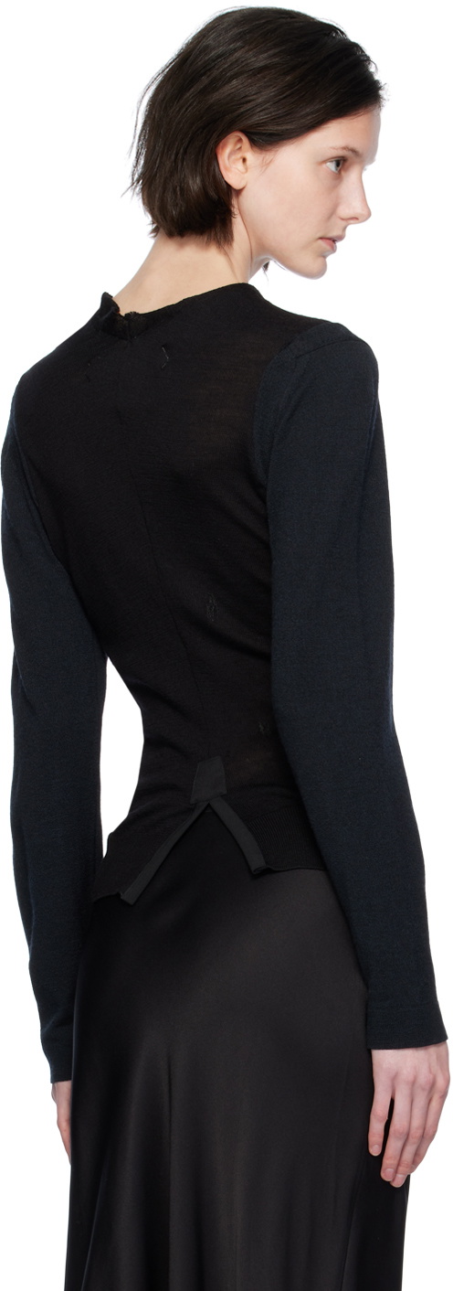 HODAKOVA Black Vented Cardigan