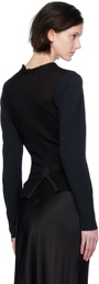 HODAKOVA Black Vented Cardigan