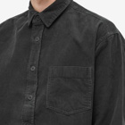 John Elliott Men's Corduroy Hemi Oversized Shirt in Black