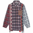 Needles Men's 7 Cuts Wide Flannel Shirt in Assorted