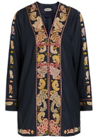 Bode Feather Runner Embroidered Cotton-blend Jacket Multicoloured 1