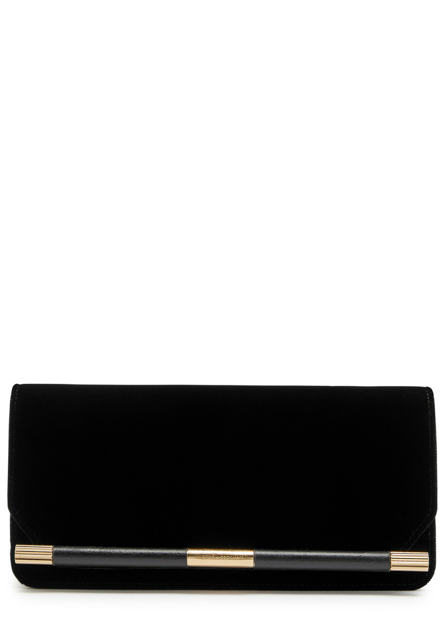 Victoria Beckham The 202 Suede Clutch - Black - One Size