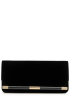 Victoria Beckham The 202 Suede Clutch - Black - One Size