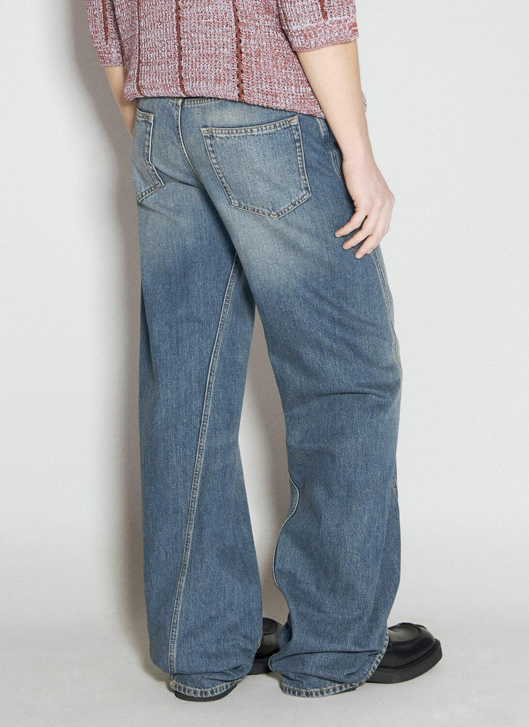 Lanvin Baggy Twisted Jeans